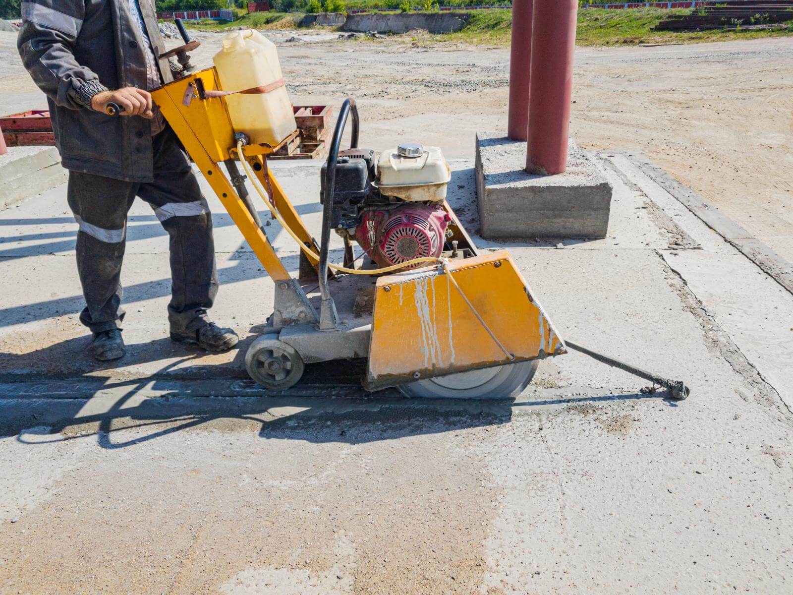 Cutting concrete walls